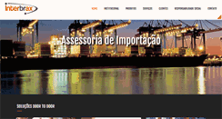 Desktop Screenshot of interbrax.com.br